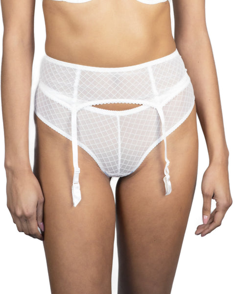 Sheer Mesh Garter, Moonlight – Less Is Amor