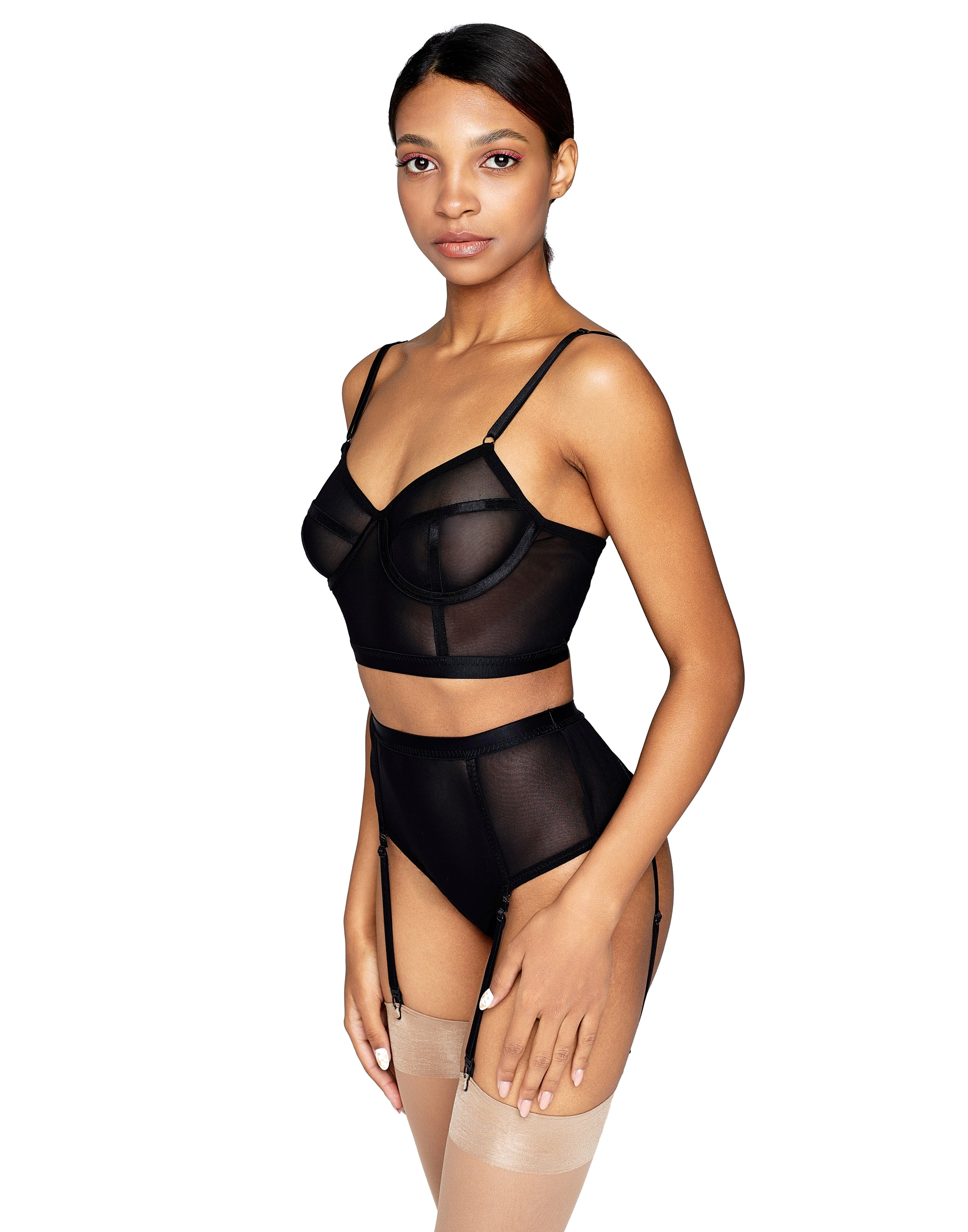 Bra-top Sheer Mesh, Citala - Less Is Amor