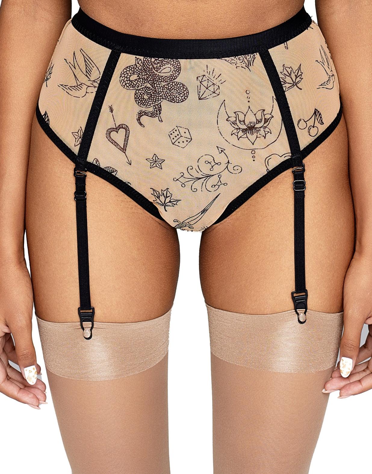 High Waisted Panties with Garter | Trendy Thong Citala | Less Is Amor