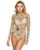 Mesh Tattoo Bodysuit | Women's Sheer Bodysuit | Less Is Amor