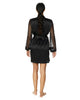 Stylish Silk Robe | Sheer Sleeve Silk Robe | Less Is Amor