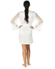 Stylish Silk Robe | Sheer Sleeve Silk Robe | Less Is Amor