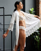 Bridal Silk Robe | Lace Trim Robe | Less Is Amor