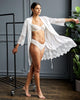 Bridal Silk Robe | Lace Trim Robe | Less Is Amor